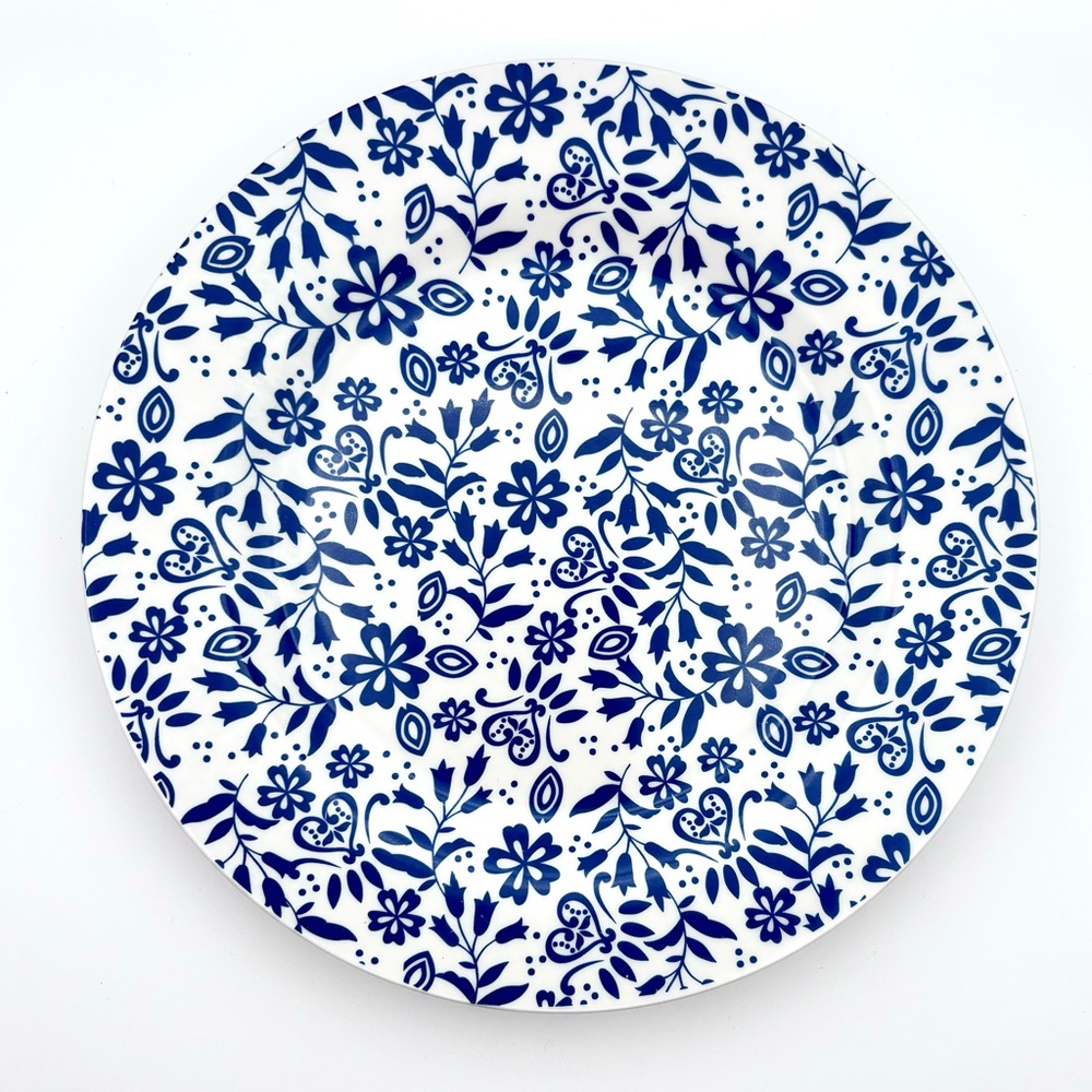 Royal Norfolk Blue & White Flower Plate - Set of 2